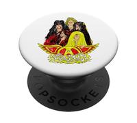 Volti illustrati ufficiali degli Aerosmith PopSockets PopGrip Adesivo