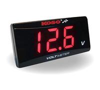 Voltmetro KOSO Super Slim Rosso ba024r00 per Moto Ricambi Ciclomotore