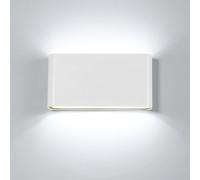 Voltix 12W Applique da Parete LED Moderna per Esterni e Interni, Lampada da Muro in Alluminio Impermeabile IP65, Luce per Giardino, Corridoio, Bagno, Soggiorno, Scale (Luce Fredda-6500K)