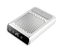 VOLTIX Aspiratore Unghie Professionale 80W, Velocità Regolabile fino a 4500RPM, LCD Touch Screen, Aspirapolvere per Unghie a Batteria, Macchina Aspiratore per Manicure e Pedicure