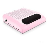 VOLTIX Aspiratore Unghie Professionale da Tavolo per Pedicure e Manicure, Aspirapolvere per Unghie con Velocità e Intensità di Aspirazione Regolabili, Raccoglitore di Polvere per Unghie (Rosa)