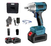 VOLTIX Avvitatore a Impulsi Cordless 21V, 320N.M Motore Brushless, Avvitatore a Percussione a 2 Velocità, Elevata Coppia, con Luce LED, Batteria Ricaricabile, Ideale per Riparazione Auto, Fai da Te e