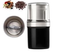 Voltix Electric Multi-use Cup Grinder - Large Capacity Stainless Steel, Coffee Grinder & Spice Grinder, 360 Full Grinding, Detachable Cup, Easy Clean for Grain Nuts Seasoning Coffee Beans Spices (A)