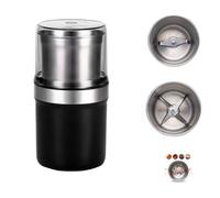 Voltix Electric Multi-Use Cup Grinder - Large Capacity Stainless Steel, Easy To Clean, Double-Layer Sealing & Detachable For Washing, One-Touch For Home Use (Double Cup)