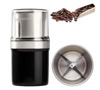 Voltix Electric Multi-use Cup Grinder - Large Capacity Stainless Steel, Easy to Clean, One-Touch Coffee Grinder for Home Use for Grain Nuts Seasoning Coffee Beans Spices (Single Cup-#A)
