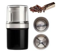 Voltix Electric Multi-use Cup Grinder - Large Capacity Stainless Steel, Easy to Clean, One-Touch Coffee Grinder for Home Use for Grain Nuts Seasoning Coffee Beans Spices (Doubte Cup)