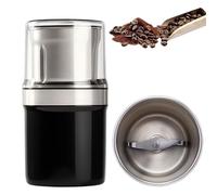Voltix Electric Multi-use Cup Grinder - Large Capacity Stainless Steel, Easy to Clean, One-Touch Coffee Grinder for Home Use for Grain Nuts Seasoning Coffee Beans Spices (Single Cup-#B)