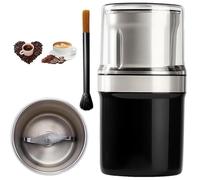 Voltix Electric Multi-Use Cup Grinder, Large Capacity Stainless Steel, Electric Spice Grinder, Adjustable Coarse to Fine for Coffee Beans, Spices, Grains & Nuts (Single Blade Cup)