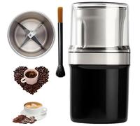 Voltix Electric Multi-Use Cup Grinder, Large Capacity Stainless Steel, Electric Spice Grinder, Adjustable Coarse to Fine for Coffee Beans, Spices, Grains & Nuts (Double Blade Cup)