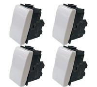 Voltix Set di 4 Invertitori Compatibili con Bticino Matix, Pulsante compatibile con interruttore bticino Matix (4 Invertitori)