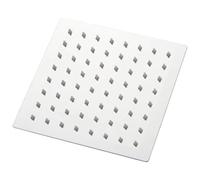 Voltix Soffione Doccia a Pioggia in Acciaio Inox 20 X 20 CM Docce Fisso Quadrato, Cromo, Acciaio, argento (20CM)