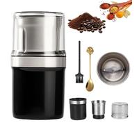 Voltixs Electric Multi-Use Cup Grinder, One-Touch Stainless Steel Detachable Grinder, for Coffee Bean,Dried Spice,Pepper,Grain (A)