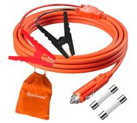 VOLTKARE 2,5 m cavo di ricarica per auto | 12 AWG + 14 AWG | Con spina accendisigari e morsetti a coccodrillo | Compatibile con Jackery, Bluetti, Ecoflow Powerstations