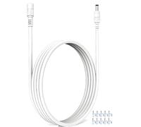 VOLTKARE - Cavo di prolunga eco bianco lungo 10 piedi per cho Dot (3a/4a generazione), con orologio/edizione per bambini, Echo Show 5, Echo Pop/Spot, e Fire TV Cube con adattatore CA originale