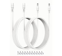 VOLTKARE - Confezione da 2 cavi di prolunga di alimentazione da 12 V CC, 5,5 x 2,1 mm, per strisce LED, telecamere di sicurezza CCTV, alimentatori da 5 a 36 V (30 pezzi)