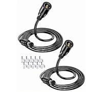 VOLTKARE - Confezione da 2 cavi di prolunga di alimentazione da 12 V CC, connettori da maschio a femmina, 5,5 x 2,1 mm, cavo adattatore di alimentazione 9 V per telecamera IP WiFi Tapo: C200 C310 C100