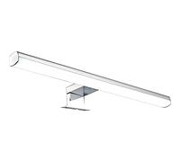 Voltman Applique, collezione Aura, speciale per il bagno, 10 Watt, cromato, 600 lm, 4000 K, IP 44 Con telecomando -
