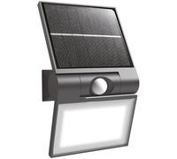 Voltman - Applique Solare da Esterno con Sensore di Movimento - Nero - 200lm - Classe Energetica A++ - Luce Fredda 6500K - IP44 Resistente ad Acqua e Polvere - Per Sicurezza Esterna