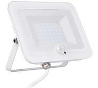 Voltman - Faretto Piatto con Sensore di Movimento - Bianco - IP65, 3000lm - Alluminio per Ottimale Distribuzione del Calore - Illuminazione Esterna Sicura - Ideale per Giardino, Terrazza, Vialetto