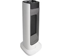 VOLTMAN, Radiatore a torre da 2000 W, Riscaldamento rapido ed efficiente, Rotazione di 60°, Termostato meccanico, Sicurezza antisurriscaldamento e antiribaltamento, Bianco/Nero