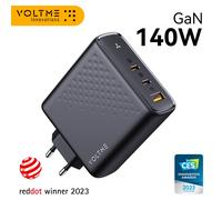 VOLTME 140W GaN Charger USB tipo C PD3.1 ricarica rapida per Samsung S23 Ultra Super Fast Charge 2.0 Quick Charge 5.0 caricabatterie per telefono