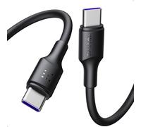 VOLTME Cavo USB-C 100W PD 5A TPE, Cavo USB Type-C ricarica rapida 1.20M / 3.93ft Nero, Cavo di ricarica rapida QC PD 3.0 tipo C per iphone 15/16 Pro/Max MacBook Pro iPad Pro Galaxy S23 Pixel