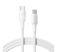 VOLTME Cavo USB C 100W PD 5A TPE, Cavo USB Type-C ricarica rapida 2.0M / 6.56ft Bianco, Cavo di ricarica rapida QC PD 3.0 tipo C per iphone 15/16 Pro/Max MacBook Pro iPad Pro Galaxy S23 Pixel