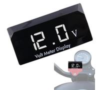 Voltmetro 12V - Indicatore audio per auto, indicatore di tensione impermeabile, indicatore di tensione per auto, display a LED, usi multipli per apparecchiature di prova, auto,