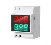 Voltmetro amperometro D52-2042VA Dual Display AC 50-450V 0.5-100A per guida DIN ignifugo per l'industria