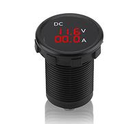 Voltmetro amperometro digitale - KIMISS 12-24V Voltmetro digitale Amperometro Voltage Current Meter LED rosso Display per auto Moto Boat