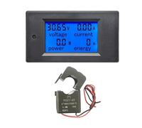 Voltmetro amperometro wattmetro digitale con display LCD da 100 A CA 80-260 V, misuratore di energia, voltmetro, misuratore di potenza, CT chiuso
