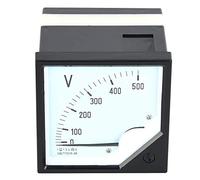 Voltmetro Analogico 500V, Pannello Analogico Misuratore di Tensione a Pannello Quadrato AC 0-500V per Dispositivi di Controllo Elettronico