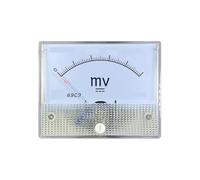 Voltmetro analogico, Millivoltmetro CC 69C9 Voltmetro analogico 80x64 mm Tensioni multiple CC da 40 mV a 500 mV(DC 200mV)