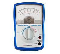 Voltmetro analogico PeakTech P 3202; Cat III 600V; max. 500V AC/DC; 0, 1V/ 2,5V/ 10V/ 50 V/ 250V/ 500V DC e 10V /50V/ 250V/ 500V AC; strumento analogico per casa, auto, barca, moto e hobby