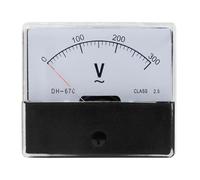Voltmetro CA, DH670 AC 5-500V quadrante analogico pannello voltmetro calibro 1 pz(30V)