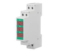 Voltmetro CA Trifase con Montaggio su Guida Din con Schermo LCD per Installazione Salvaspazio