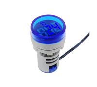 Voltmetro con display a LED Indicatore luminoso di temperatura AC rotondo -20~199 °C Mini termometro digitale a LED AD101-22TM(Blue)