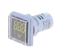 Voltmetro con display a LED Voltmetro e amperometro digitale a LED quadrato, misuratore di tensione, misuratore di corrente AC 60-500 V 0-100 A D18(Pink)