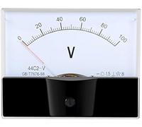 Voltmetro DC tipo puntatore 44C2, 0-100 V, 15 V, 20 V, 30 V, 50 V, 600 V, tester di tensione del pannello analogico, 1 pezzo (DC0-50 V)