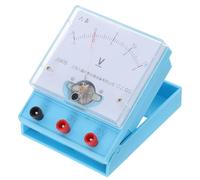 Voltmetro Didattico Scolastico Regolabile 0-15v Plastico per Studenti | Letture Affidabili, Rileva Piccole Variazioni, Uso in Aula di Fisica, 0-3v e 0-15v
