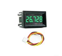 Voltmetro digitale a 5 cifre con display a LED, 0-33 V CC con risoluzione 0,1 mV, tester di tensione a tre fili per uso commerciale e industriale, rosso/verde/blu/giallo (rosso)
