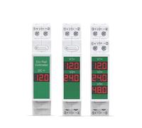 Voltmetro digitale a LED intelligente DC11V-310V Interruttori automatici in miniatura montati su guida Strumento di misurazione della tensione digitale(1)