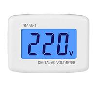 Voltmetro digitale AC 110-300 V, monitor di misurazione della tensione ad alta precisione, pannello voltmetro, tester di tensione per tester voltmetro per elettrodomestici, spina europea 230 V 50 Hz