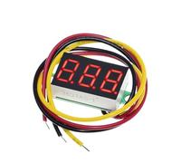 Voltmetro digitale con display a LED Indicatore di tensione DC 0-100V da 0,36 pollici, voltmetro digitale for auto, tester con display LED rosso/blu/verde for bici elettrica(Red)
