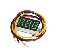 Voltmetro digitale con display a LED Indicatore di tensione DC 0-100V da 0,36 pollici, voltmetro digitale for auto, tester con display LED rosso/blu/verde for bici elettrica(Green)