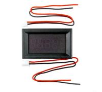 Voltmetro digitale da 0,36 pollici, 0-33 V, 4 fili, 5 cifre, con elevata precisione e regolazione automatica del range per auto, elettronica fai da te e monitoraggio della corrente (verde)