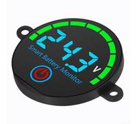 Voltmetro digitale da 7 a 55 Volt CC con controllo della retroilluminazione integrato e salvataggio automatico dei dati di perdita di potenza (blu)