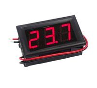 Voltmetro digitale DC 4.5V a 30V Voltmetro digitale Tester di tensione da pannello Rosso/Blu/Verde for auto moto elettromobile 6V 12V(Green,2-wire DC4.5V-30.0V)