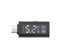 Voltmetro Digitale di Tipo C, Misuratore di Tensione 5-24 V, Display HD, Adattatore di Ricarica Rapida PD100W, Tester di Potenza, Parole Bianche