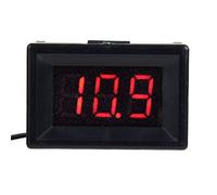 Voltmetro digitale Display a LED Misuratore di tensione Due fili DC 2.4 30V Resistenza di tensione regolabile impermeabile ad alta precisione per automobili Marine Motociclette (Retroilluminazione